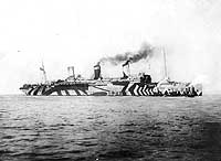 Photo # NH 71: USS Leviathan in harbor, 1918