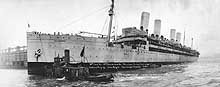 Photo # NH 105431: USS Agamemnon arriving at New York, 18 August 1919