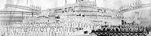 Photo # NH 105700: Officers and Crew of USS Imperator, 1919
