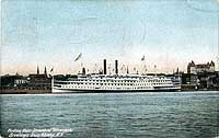 Photo # NH 105830-KN: Steamer Adirondack at Albany, New York, circa the early 1900s